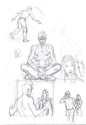 Angelo Stano | Original pencil sketch on paper for Dylan Dog. Cm. 21x29,5. Signed. Mint. Code 2176. | Segni e Disegni