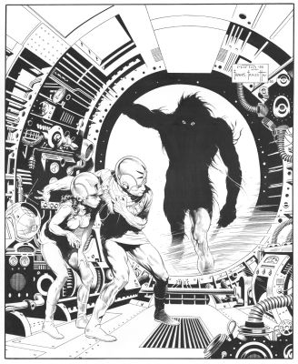 Gary Martin, Frank Frazetta | Frazetta Famous Funnies 213 Cover Recreation | ComicArtFans Classifieds