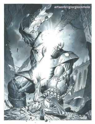 Giorgio Comolo | Thanos Vs/ Silver Surfer (2025) | ComicArtFans Classifieds