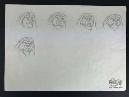 Andrea Greppi - Study of the character - The Lion King | Catawiki
