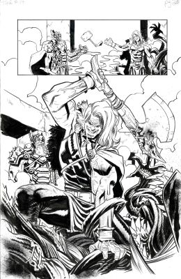 Scott Hepburn , Scott Hepburn, Donny Cates | Scott Hepburn - Thor Vol 5 #14 P 20 | ComicArtFans Classifieds