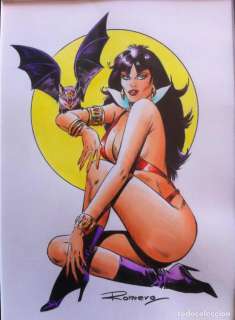 ILUSTRACION ORIGINAL STAR WARS PRINCESA LEIA R2-D2 FIRMADO - ENRIC BADIA ROMERO (1930) - 20X30 CMTS