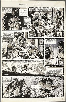 Gene Colan , Pablo Marcos | Gene Colan Pablo Marcos Savage Sword #33 Pg 7 | ComicArtFans Classifieds