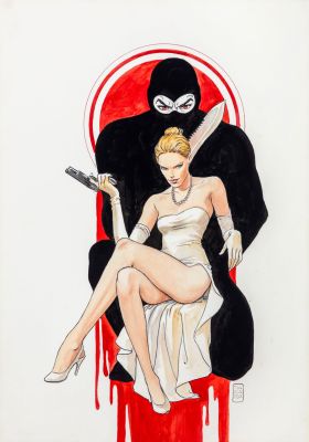 Lot 229 - Manara Milo - "Diabolik e Eva", anni 2010 | Urania Casa d’Aste