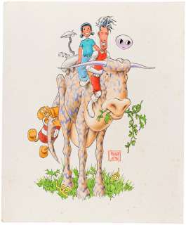 "AKIKO" SPECIALTY ORIGINAL ART BY MARK CRILLEY.