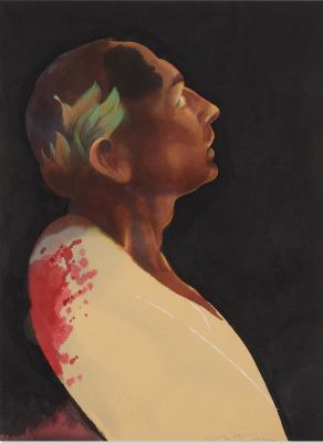 Milton Glaser | Milton Glaser , "Julius Caesar" Original Art For Penguin Book Cover, 1983 | ComicArtFans Classifieds