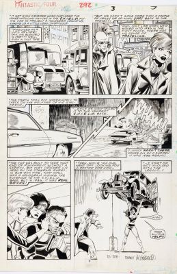 John Byrne, Al Gordon | Fantastic Four #292 - Published Page - 1986 - John Byrne And Al Gordon | ComicArtFans Classifieds
