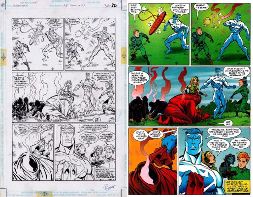 Tom Grummett, Denis Rodier | Grummett, Tom - Superman #133 P.22 - $300 | ComicArtFans Classifieds