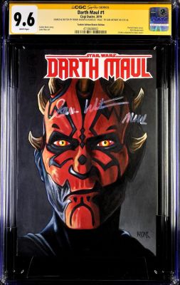 Frank Kadar | Darth Maul #1 Original Painted Cover By Frank Kadar | ComicArtFans Classifieds
