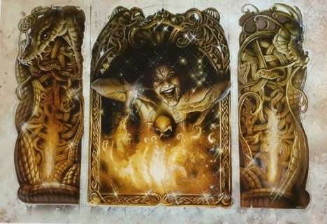 La graine de folie - Triptyque original sur grand format - (2002) | Catawiki