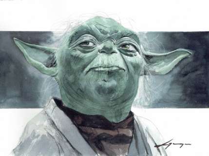 Yoda - Star Wars - Original Painting - Daniel Azconegui - EO | Catawiki