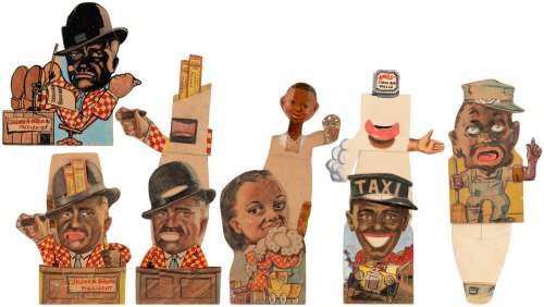 "AMOS ‘N‘ ANDY ANIMATED PUPPETS" RINSO THEATER PREMIUM PROTOTYPE EXTENSIVE LOT. 