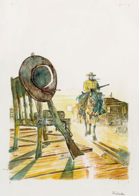 Lot 27 - Frisenda Pasquale - "Tex - Il giudice Bean ", 2018 | Urania Casa d’Aste