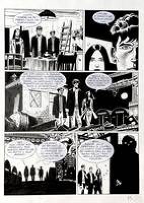 Giancarlo Alessandrini | Original page for Dylan Dog. Cm. 30x42. Ink and felt. Mint. Code 2250. | Segni e Disegni