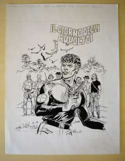 Mister No #240 - R. Diso - Cover originale "Il giorno degli avvoltoi" - Page volante - EO - (1995) | Catawiki