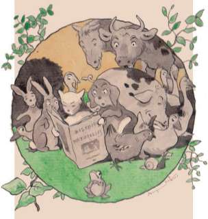 Rabier Benjamin (1864-1939) - RABIER Benjamin Â« Histoires naturelles de Jules Renard Â». Encre de Chi