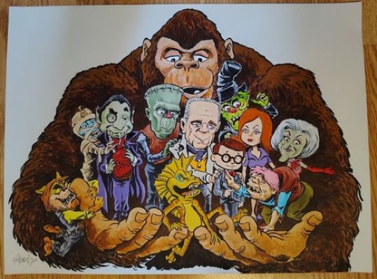 Mad Monster Party ...original acrylic painting on 18" x 24" Bristol | eBay US (Buy It Now)