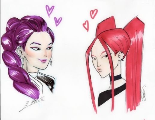 KPop Demon Hunters (Mira and Rumi) Original Comic Art by Soo Lee and Sweeney Boo | eBay US (Buy It Now)