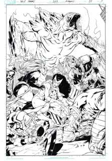 Avengers 29 Original Art - Scarlet Witch, Thor, Black Cat, Vision, Captain America | Comix Art Studio