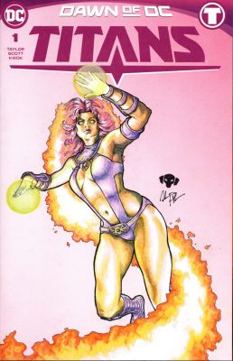 Adrian Prudhomme | STARFIRE- Titans Dawn of DC Sketch Cover | Raremarq (Buy It Now)