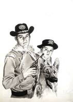 Carlo R. Marcello | Original cover for Rin Tin Tin. Cm. 28,5x40,5. Mint. Code 2324. | Segni e Disegni