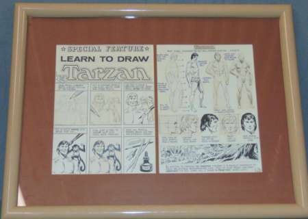 Joe Kubert. Learn to Draw Tarzan. Two Pages. | Weiss Auctions