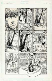 "SANDMAN" VOL. 2 #38 COMIC BOOK PAGE ORIGINAL ART BY DUNCAN EAGLESON. | Hake’s