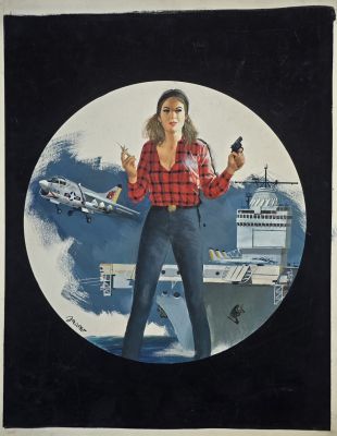 Copertina originale Carlo Jacono Segretissimo Mondadori n.829 Codice Z | Venere Comic Art