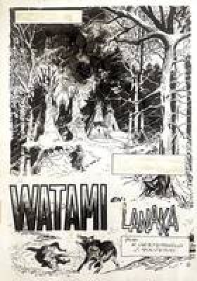 Jorge Moliterni | Original page for Watami. Cm. 28,5x40. Ink. Code 2361. | Segni e Disegni