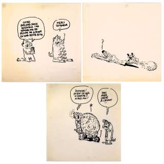 Vuillemin - 3 Dessins... | Vuillemin - 3 Dessins Originaux préparatoires au stylo... | Arthema Auction