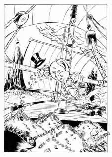 Bas Heymans - Original Preliminary Art - Uncle Scrooge - Ship | Catawiki