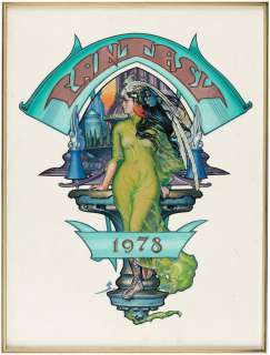 FANTASY 1978 FRAMED PAINTING ORIGINAL ART BY STEPHEN HICKMAN. | Hake’s