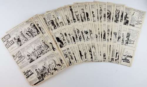 Condor Gek nn. 7/9 - 3 episodi completi - 32x tavole originali - Page volante - (1955) | Catawiki