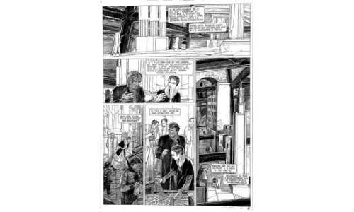 SCHUITEN. " Les Cités Obscures ". Encre de Chine noire pour la planche | Tessier Sarrou