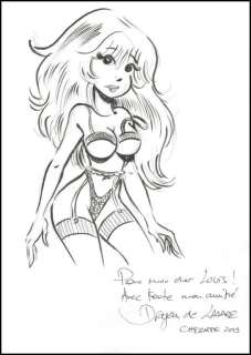 De Lazare. Dessin dédicacé Rubine | BDEnchères