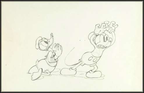 "MICKEY’S TRAILER" PENCIL DRAWING. | Hake’s