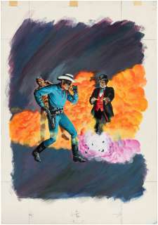 THE LONE RANGER #23 COMIC BOOK COVER ORIGINAL ART BY GEORGE WILSON. | Hake’s