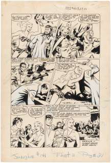 JUNGLE COMICS #141 COMIC BOOK PAGE ORIGINAL ART BY RALPH MAYO.