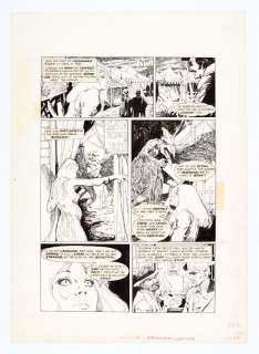 Vampirella # 41: pg 22 original artwork (1975) by Esteban Marota from… | Comic Book Auctions ltd