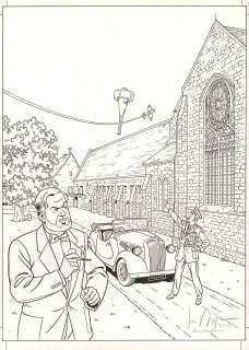 Peter Van Dongen (Né... | Blake et Mortimer Encre de Chine sur papier pour le... | Tessier Sarrou