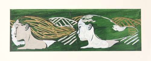 Loulou Picasso Superbe... | LOULOU PICASSO Superbe illustration représentant des... | Vermot et Associés