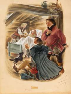 Maria Orłowska-Gabryś (1925 - 1988) | Maria Orłowska-Gabryś | "Kije samobije i inne baśnie", ilustracja, 1954 | Desa Unicum