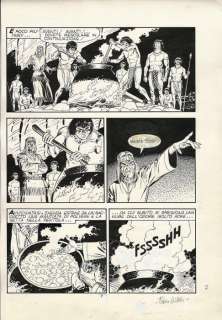 Tex #349 - Fabio Civitelli - original page "Abissi" - EO - (1989) | Catawiki