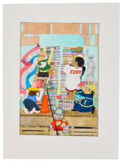 MAURICE SENDAK (1928-2012) - New York Is Book Country, 25th Anniversary poster artwork