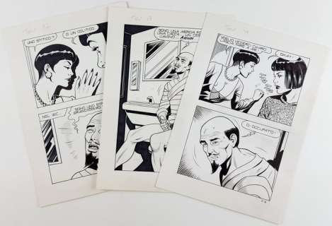 Lady Domina n. 3 - Giovanni Romanini - 3x tavole originali - (1988) | Catawiki