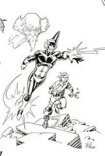 Tota, Ciro  - Dessin original sur une sériegraphie - L’incroyable trio  - (2017) | Catawiki