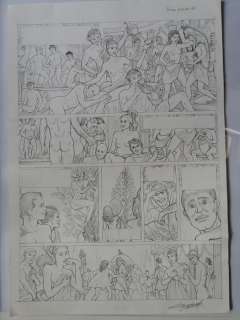 Plateau, Yves - Planche originale + planche  crayonné préparatoire + bleu de coloriage - Alix raconte T.3 - Néron - (2008) | Catawiki