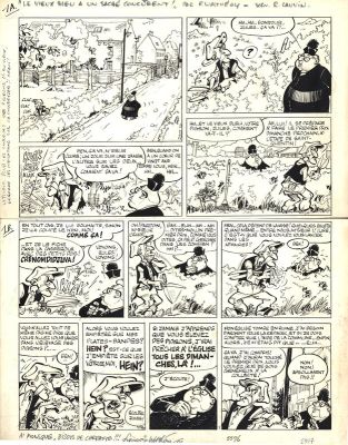 François Walthéry | Walthéry : Le Vieux Bleu tome 1 planche 1 | 2DGalleries