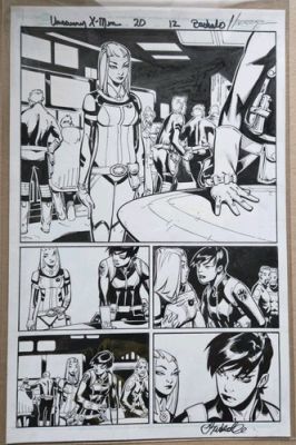 UNCANNY X-MEN #20 pg 12 Original Comic Art Chris Bachalo DAZZLER SHIELD UXM | eBay US