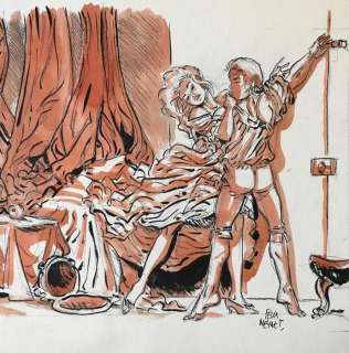 Meynet, Félix - Dessin original (publié) - Le Verrou (de Fragonnard) (2019) | Catawiki